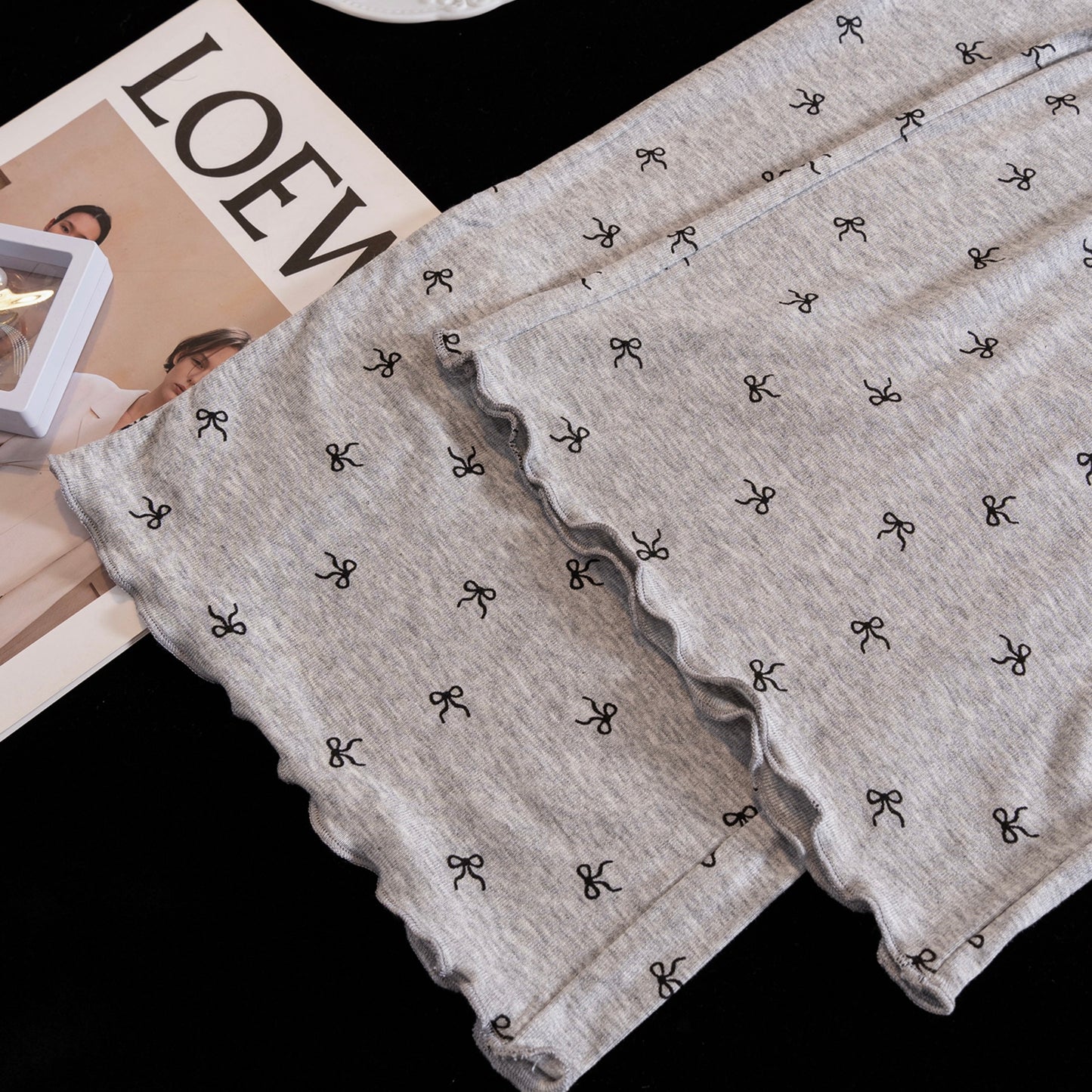 Midnight Bows Pajama Set