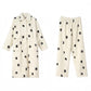 Cream Numeric Pajama Set