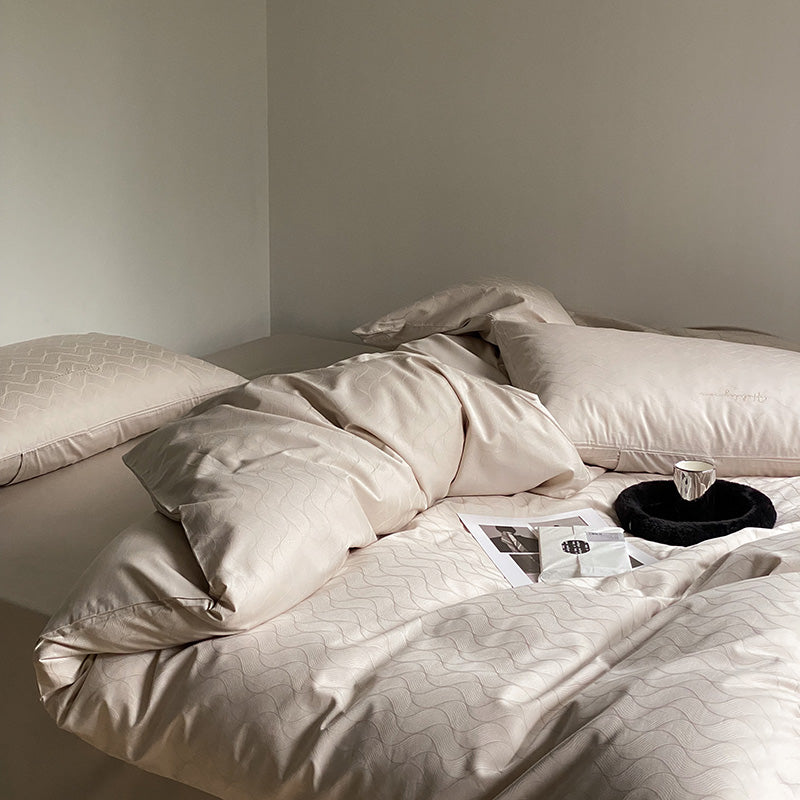 100S Luxury Jacquard  Cotton Bedding Set