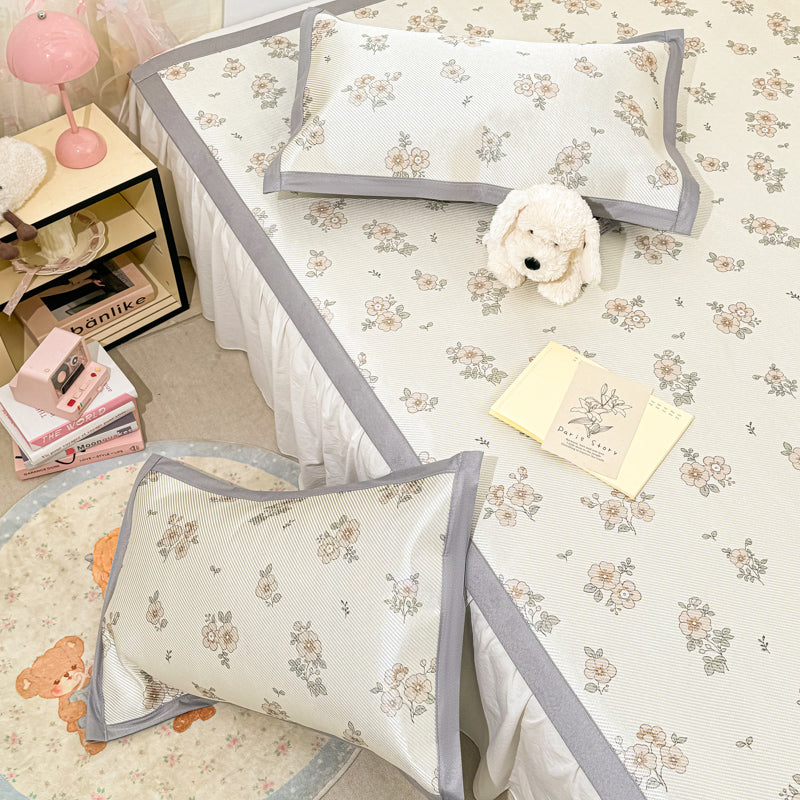 Floral Cartoon Cooling Mat Set