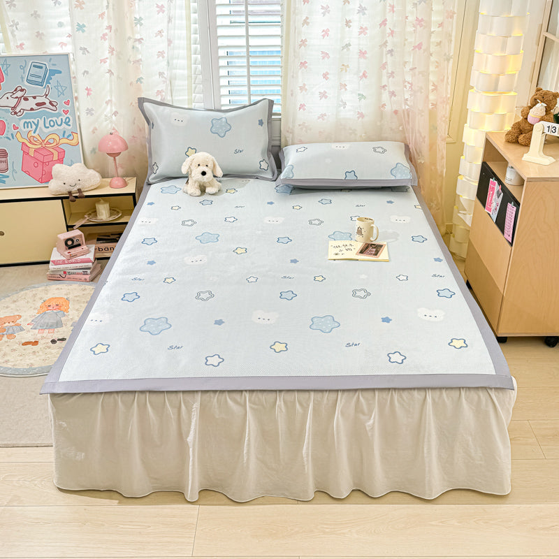 Floral Cartoon Cooling Mat Set