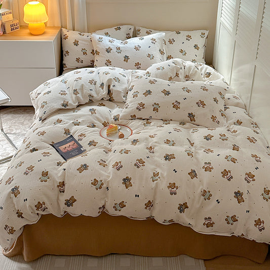 Toffee Teddy Bedding Set