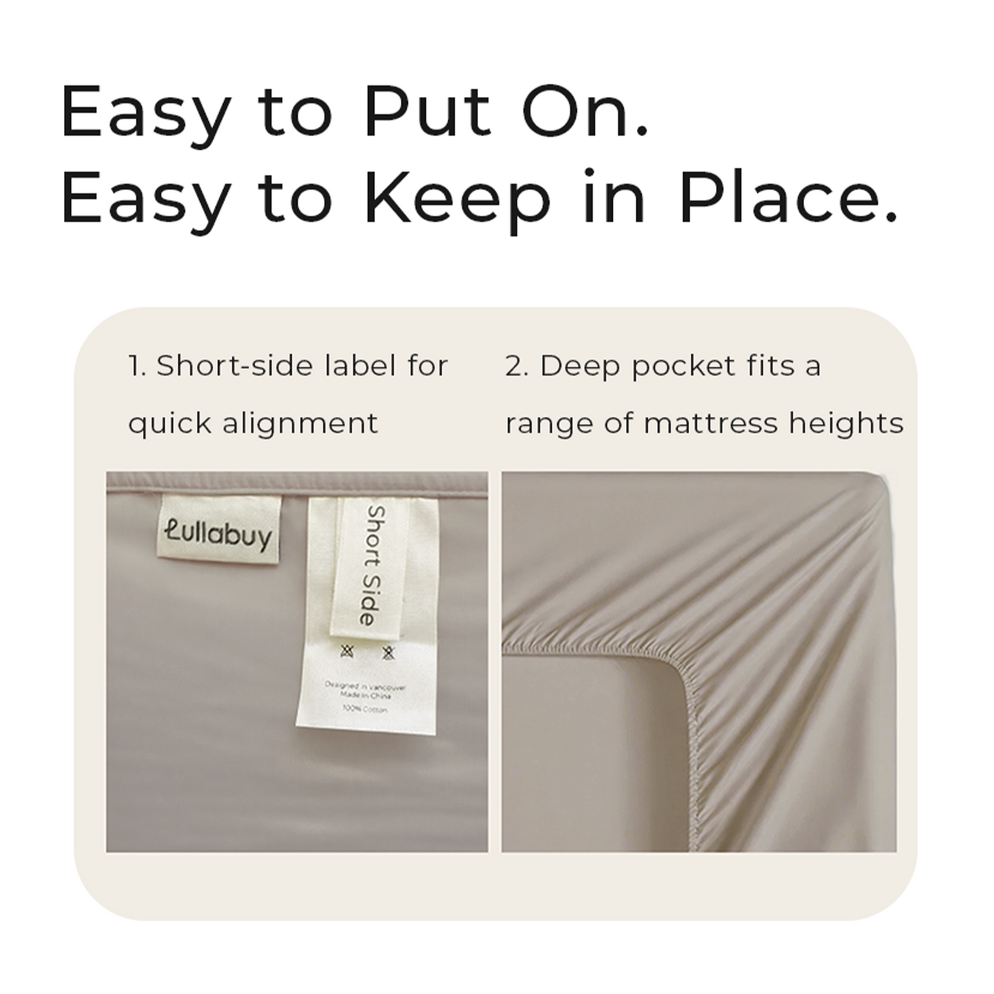 NaturaLuxe Fitted Sheet