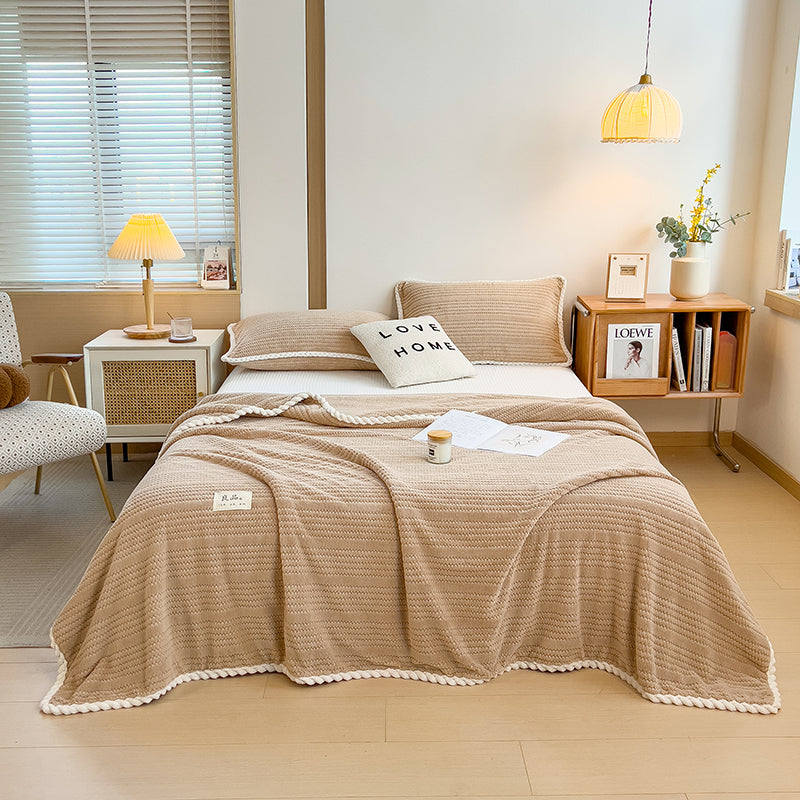 Plush Haven Blanket - 200x230cm / Mocha Brown