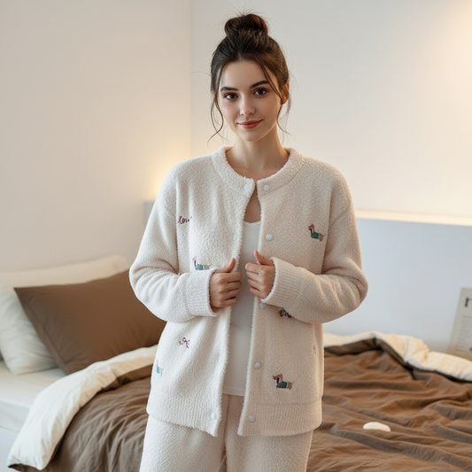 Dachshund Fleece Pajama Set