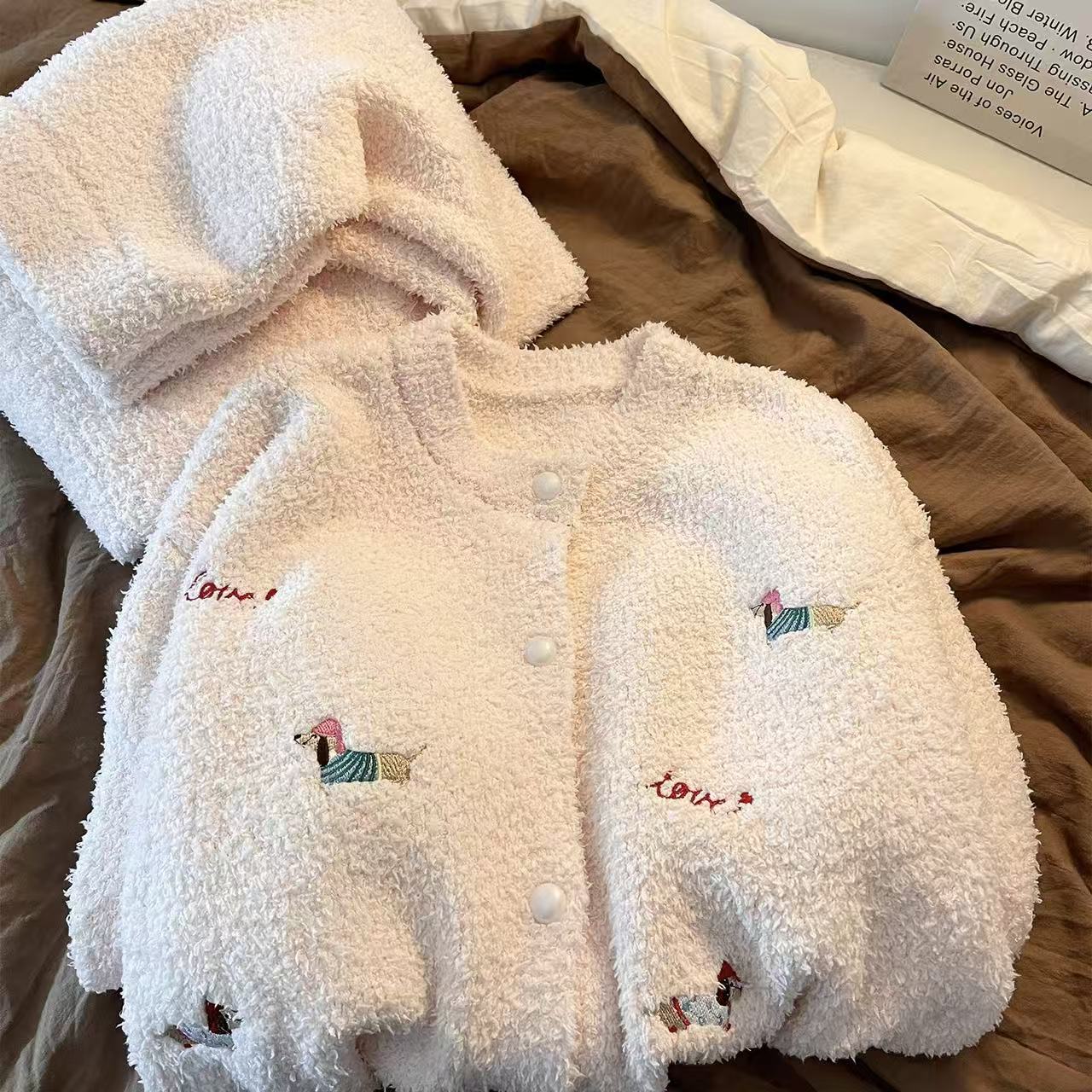 Dachshund Fleece Pajama Set