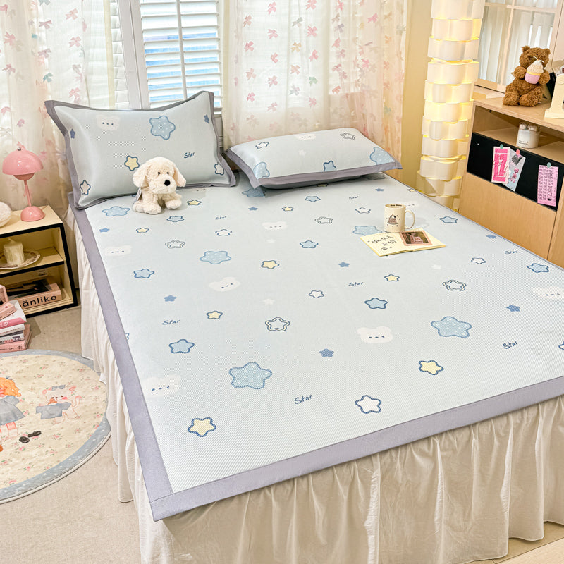 Floral Cartoon Cooling Mat Set