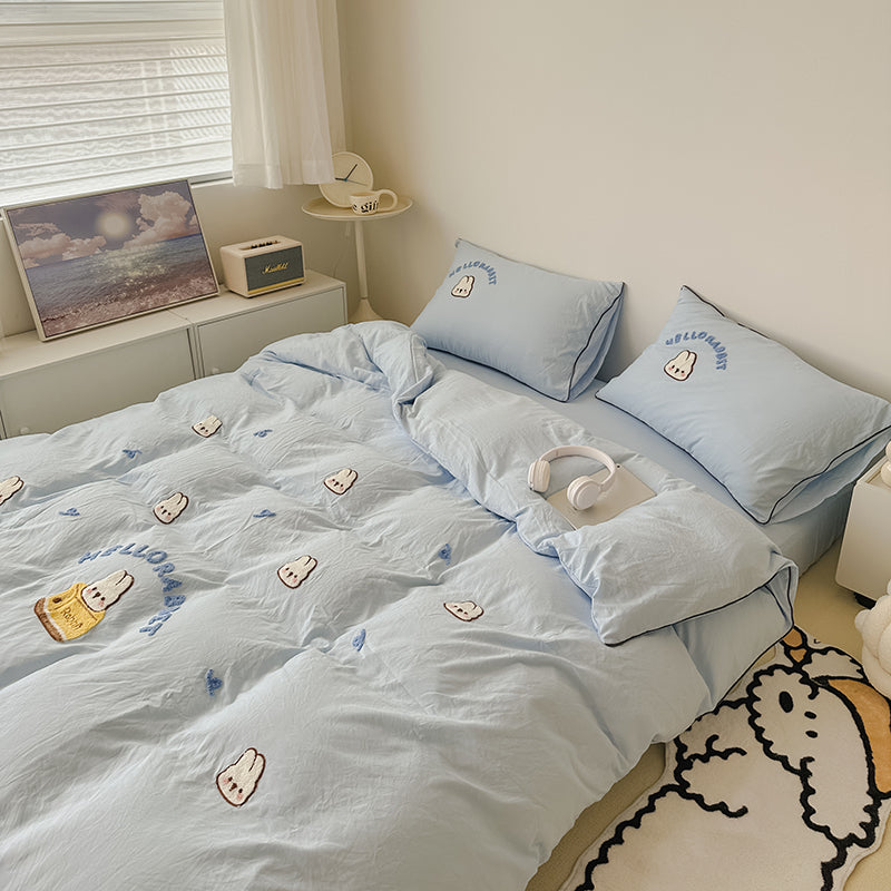 HelloRabbit Embroidery Bedding Set