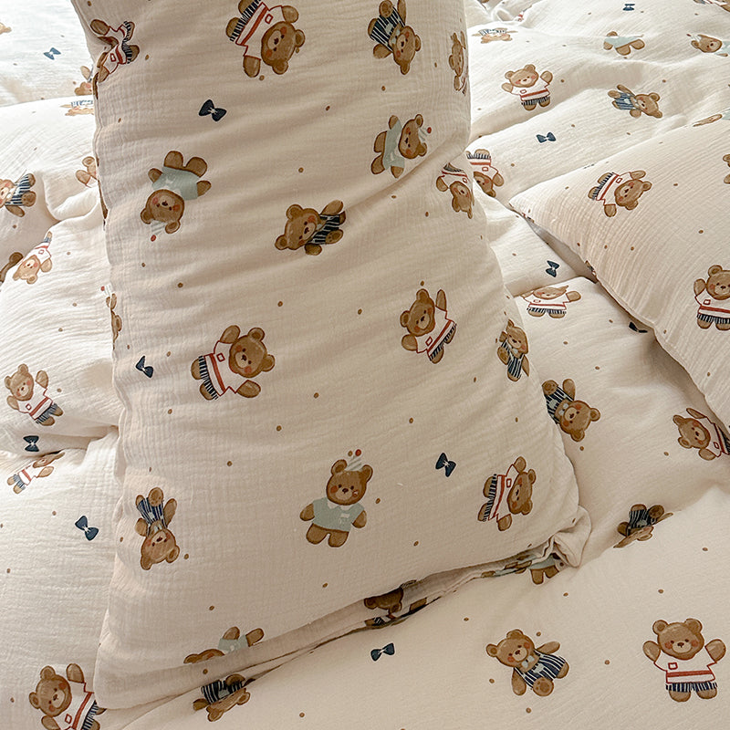 Toffee Teddy Bedding Set
