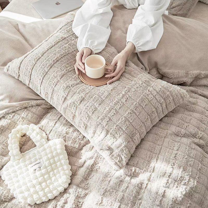 Artificial Rabbit Velvet Bedding Set