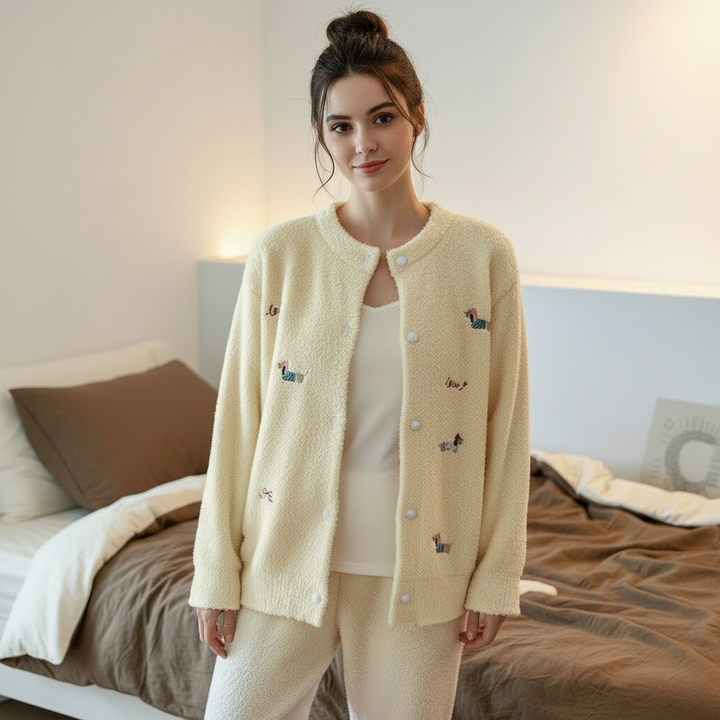 Dachshund Fleece Pajama Set