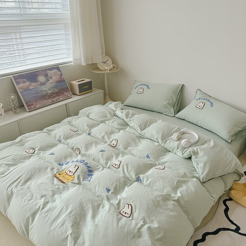 HelloRabbit Embroidery Bedding Set