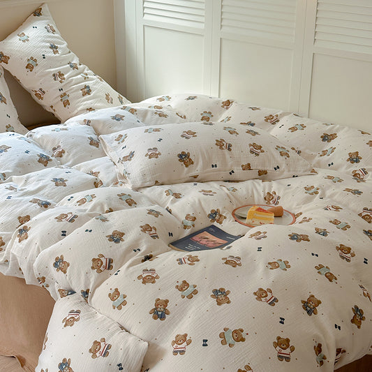 Toffee Teddy Bedding Set