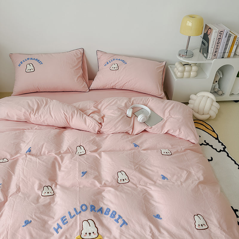 HelloRabbit Embroidery Bedding Set