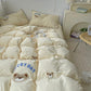 Cute Bear Embroidery Bedding Set
