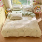 Bunny Florals Bedding Set - Queen / Flat Bed Sheet
