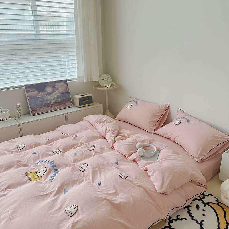 HelloRabbit Embroidery Bedding Set