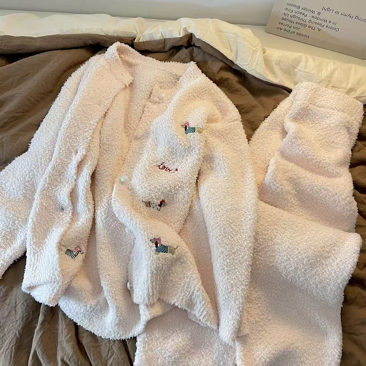 Dachshund Fleece Pajama Set