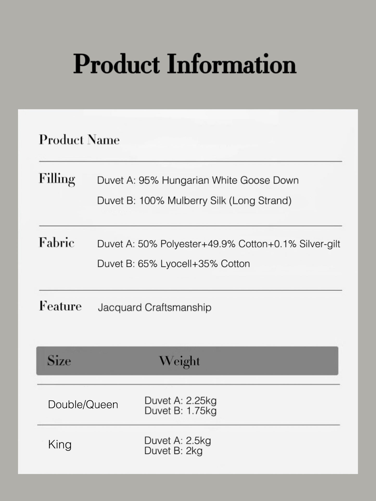 Miranda Luxe Two For All Seasons Duvet Set