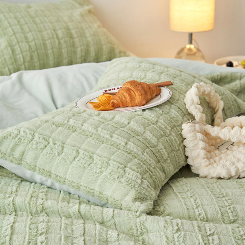Artificial Rabbit Velvet Bedding Set