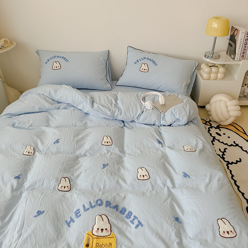 HelloRabbit Embroidery Bedding Set