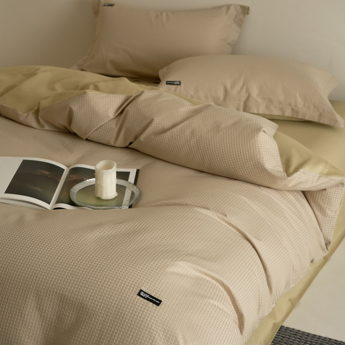 Cloud Waffle Cotton Bedding Set