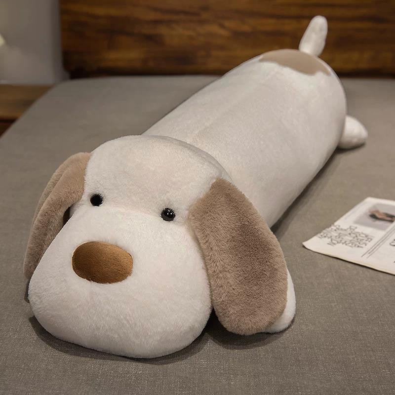Long dog body pillow - Beige