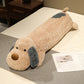 Long dog body pillow - Light Brown & Gray