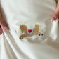 Lucky Pony Embroidery Bedding Set - pony embroidery close-up