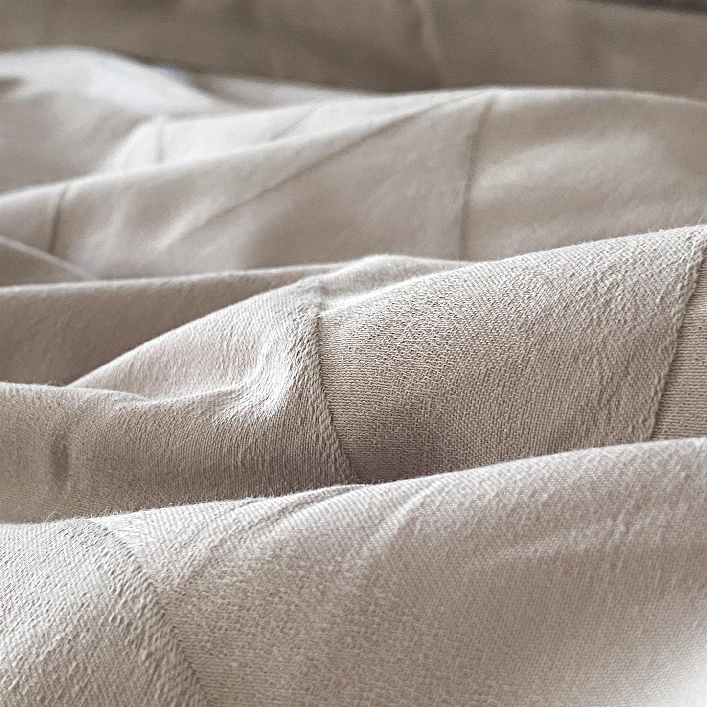 Yarn-Dyed Jacquard Brushed Cotton Bedding Set - Agarwood Taupe - image 5