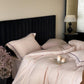 Yarn-Dyed Jacquard Brushed Cotton Bedding Set - Blush Mauve - image 3