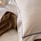 Yarn-Dyed Jacquard Brushed Cotton Bedding Set - Blush Mauve - image 4
