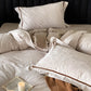 Yarn-Dyed Jacquard Brushed Cotton Bedding Set - Cedarwood Haze - image 1