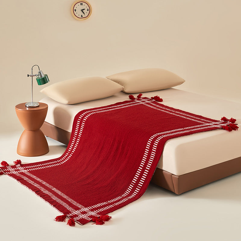 Chroma Plush Velvet Blanket - Artisan Bordeaux - 2