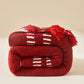 Chroma Plush Velvet Blanket - Artisan Bordeaux - 5