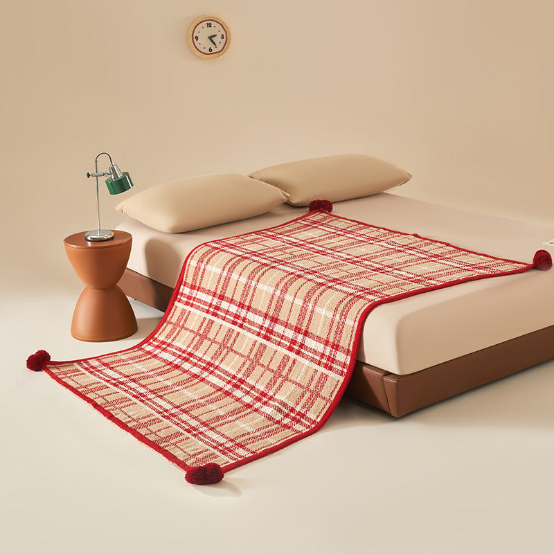 Chroma Plush Velvet Blanket - Cottage Red - 2