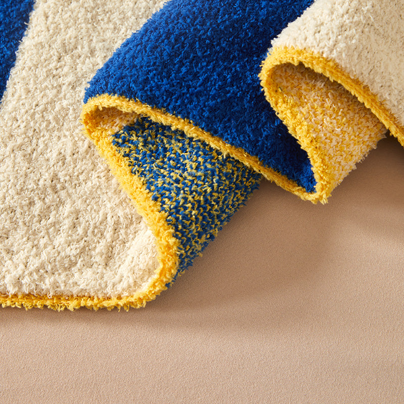 Solen Story Plush Velvet Blanket - Honey Check - 4