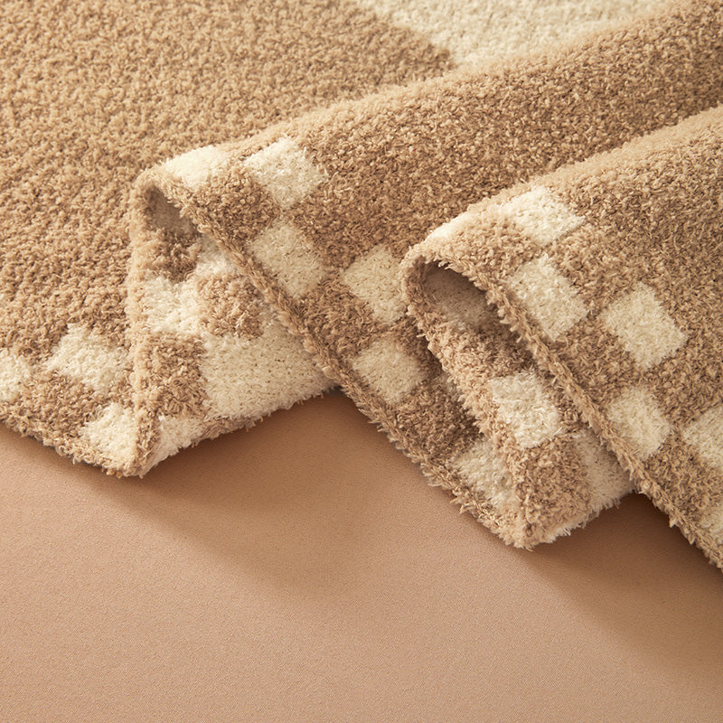 Solen Story Plush Velvet Blanket - Oatmeal Fable - 4