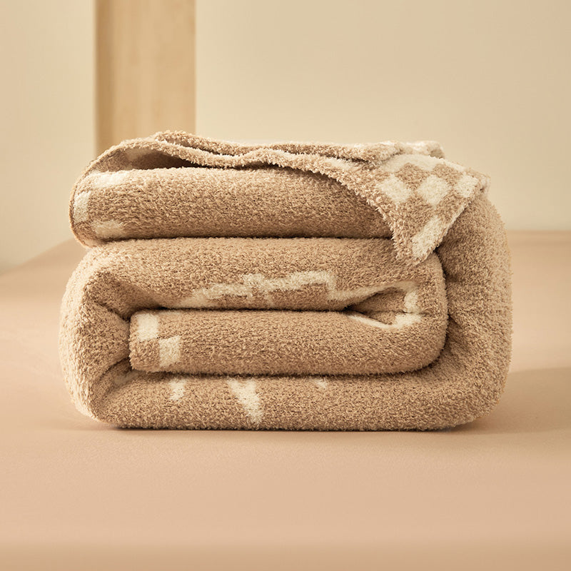 Solen Story Plush Velvet Blanket - Oatmeal Fable - 5
