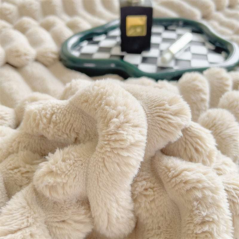 Striped Velvet Blanket