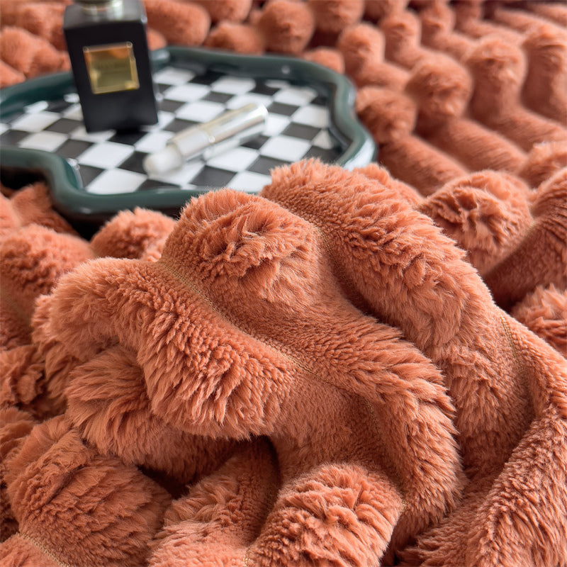 Striped Velvet Blanket