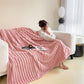 Striped Velvet Blanket