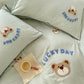 Cute Bear Embroidery Bedding Set