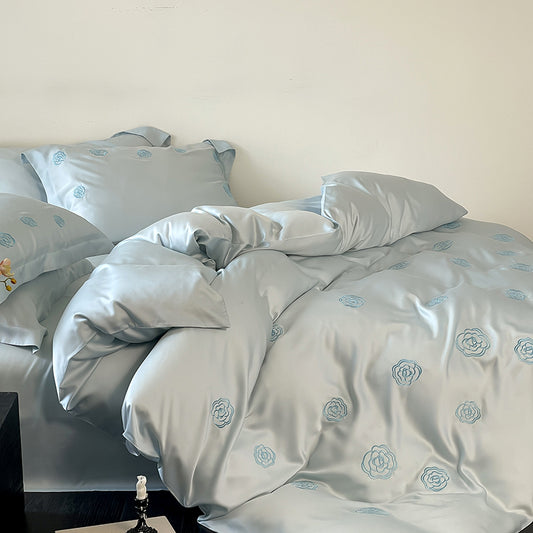 CLEARANCE-Camellia Satin Bedding Set