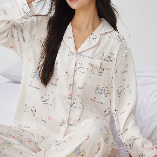 Apple Puppy Pajama Set