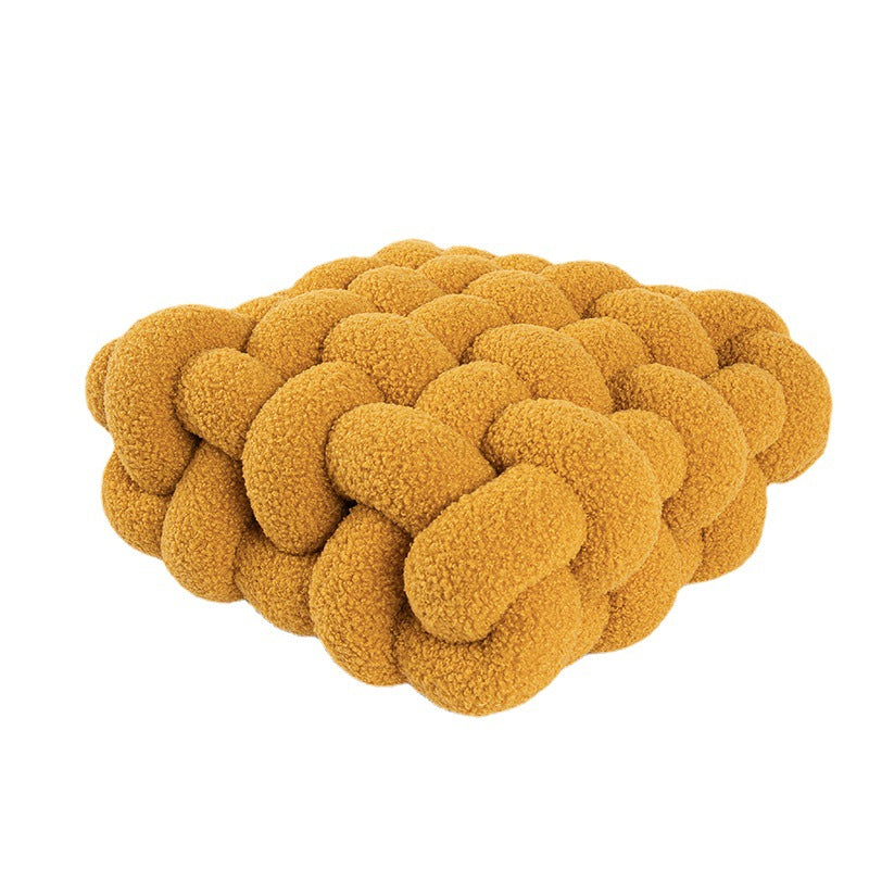 Nordic Square Lamb Fleece Seat Cushion