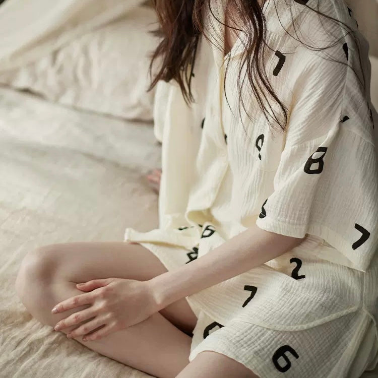 Numeral Pajama Set
