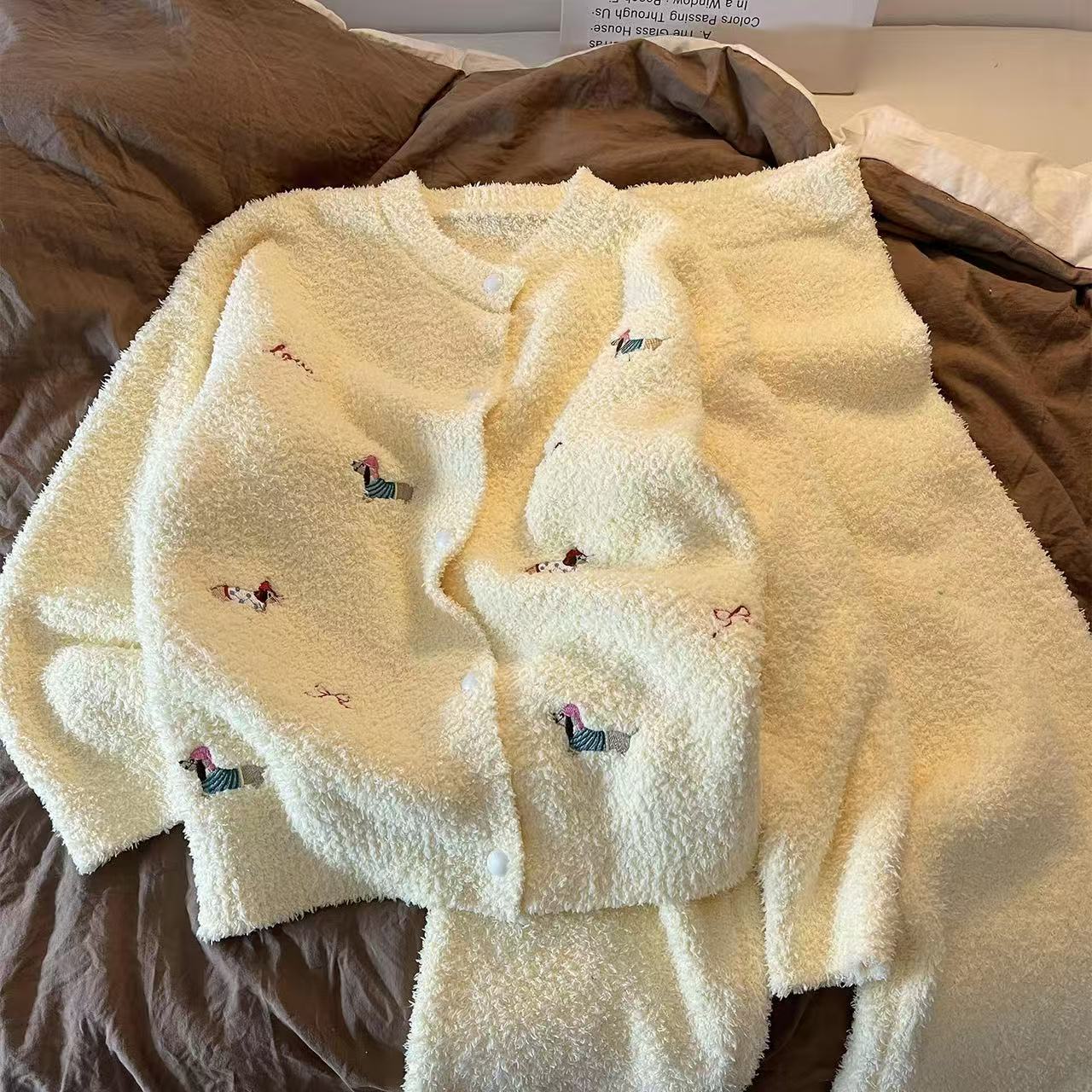 Dachshund Fleece Pajama Set