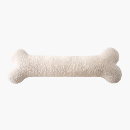 Ivory white bone pillow flat lay