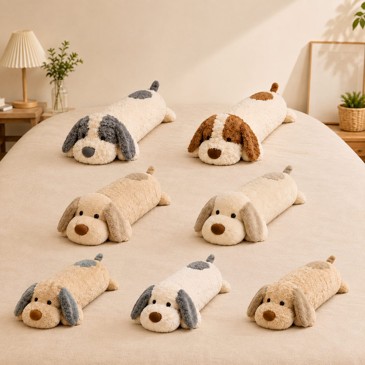 Floppy Ear Dog Plush Body Pillow